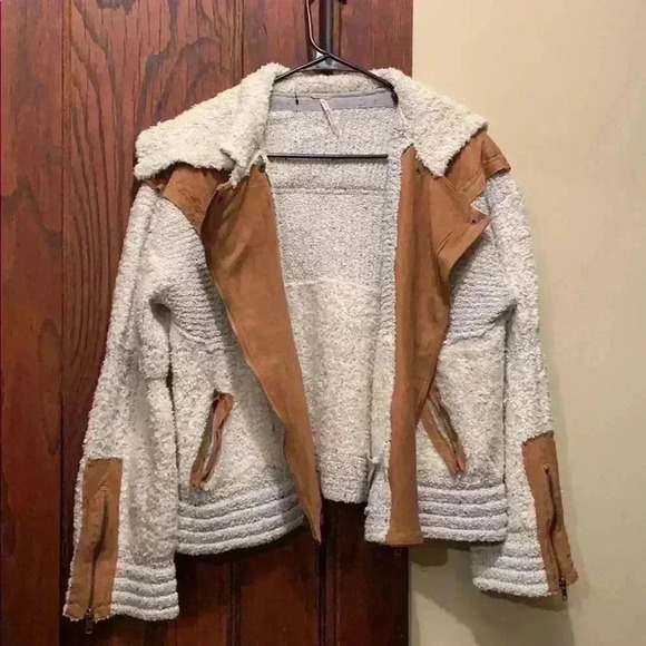 Free People Oatmeal Counting Sheep Jacket - Picture 6 of 8